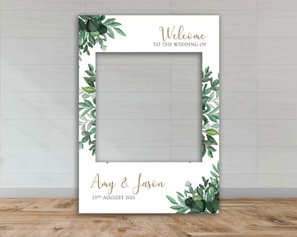 Customisable Floral and Green Leaves Wedding