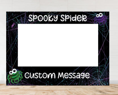 Spooky Spider Theme, Landscape or Portrait Selfie Frame