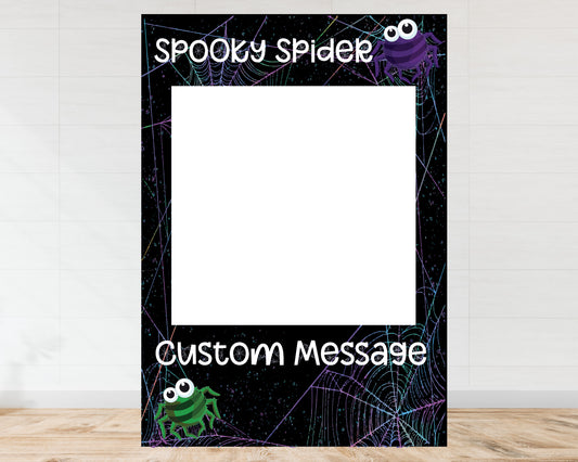 Spooky Spider Theme, Landscape or Portrait Selfie Frame